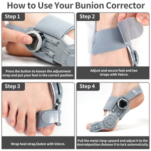 Bunion Corrector cho phụ nữ người đàn ông ngón chân cái có thể điều chỉnh bunion Toe tách Pain Relief chỉnh hình hallux valgus Toe separator - Product Image 4