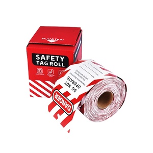 OEM tùy chỉnh phổ PVC Loto khóa dấu hiệu an toàn khóa tagout thẻ không hoạt động Tags-on-A-Roll Gói 200 thẻ str001 - Product Image 1