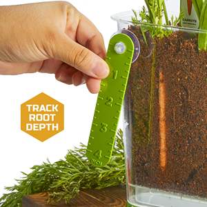 Kit de jardinage comestible DIY Discovery Watch-It-Grow pour enfants de 6 ans <span class=keywords><strong>et</strong></span> plus – Cultivez des carottes, des radis <span class=keywords><strong>et</strong></span> des oignons – Jouet scientifique STEM – 11 pièces - Product Image 5