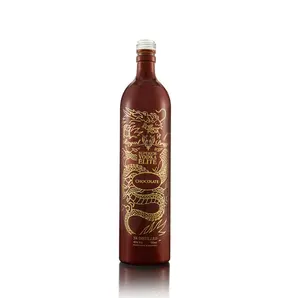 Hot bán nút chai Top trong suốt Decal rượu tinh thần chai 500ml 700ml 750ml Nordic Gin Whisky Brandy tinh thần chai thủy tinh