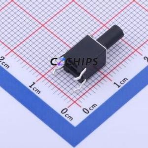 TS-1095KD-A18B3-D2 Tactile Switch Through hole,6x6mm Switch Single Pole Single Throw Round Button 2.5N Through Hole - Product Image 2