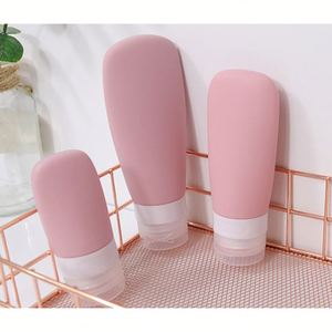 Botellas de viaje de silicona 30/60/90mL, contenedores de viaje exprimibles vacíos recargables para loción acondicionador de champú - Product Image 2