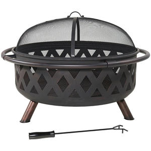 Nouveau design Foyer d'extérieur facile à assembler Barbecue Cheminée à bois avec barbecue <span class=keywords><strong>Plancha</strong></span> - Product Image 1