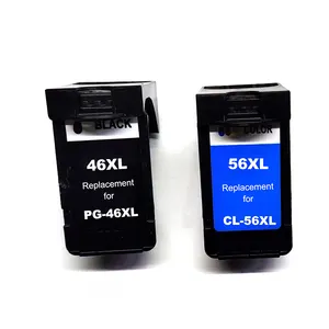 Compatible Pg-46 CL-56 46 56 XL Ink Cartridge For Canon PIXMA E404 E484 E464 E414 E474 E3140 Printer