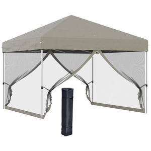 DB 10' X 10' Beige Pop up <b>Canopy</b> <b>Tent</b> - Product Image 1