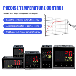 Controlador de Temperatura Industrial TOKY AI208 Inteligente con Pantalla LED Digital, Control PID y Salida de Relé SSR - Product Image 4