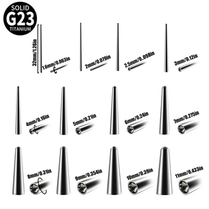 Groothandel Implantaat Kwaliteit Titanium Concave Conische Stretching Oor Taper Expander Invoegen Piercing Piercing Sieraden Voor Vrouwen Mannen - Product Image 2