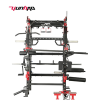 Station multifonctionnelle réglable professionnelle commerciale Squat Power Rack Cage Fitness Musculation Smith Machine