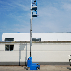 Plataforma de trabajo aéreo de aleación de aluminio de elevación de mástil vertical hidráulica autopropulsada directa de fábrica <span class=keywords><strong>Lemax</strong></span> 1120KG fabricante OEM - Product Image 3