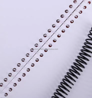 Máquina de encuadernación y punzonadora de bobina espiral de plástico completamente automática