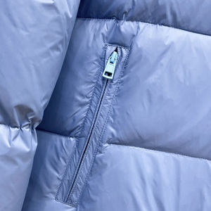 Luxury Designer Style Color Block Puffer Jacket High Neck Zip Up Winter <b>Coat</b> Warm Casual Fashion Outerwear - Product Image 6