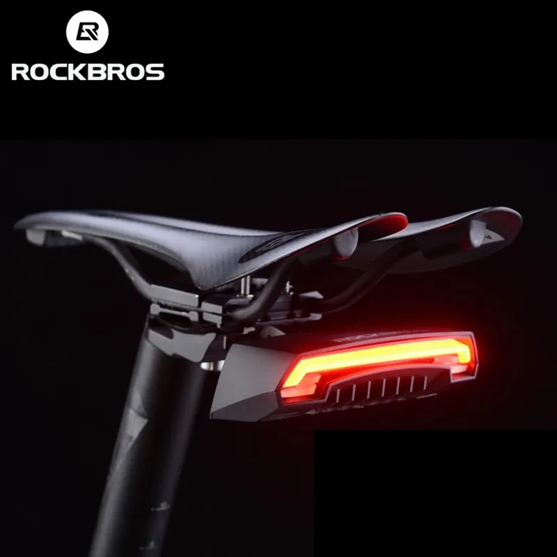 Outdoor Cycling Bike Led Taillight Usb Rechargeable Bicycle Saddle Rear Turn Signal Light