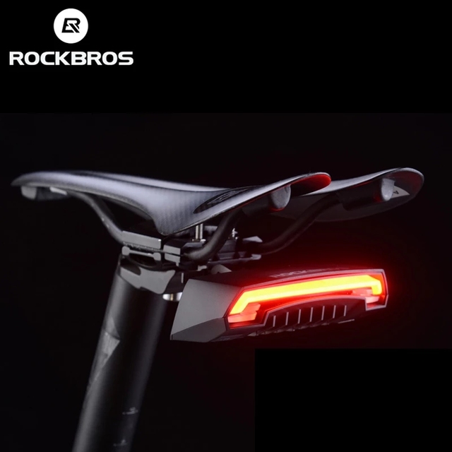 Outdoor Cycling Bike LED Rear Turn Signal Light USB Rechargeable Waterproof IPX4 3 Light Modes