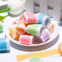 MINICRUSH Rouleaux de bonbons gélifiés multicolores aux fruits 120G Saveur fruitée riche Acide malique Prêts à consommer Sachet portable Confiserie