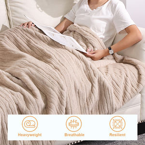 Yumuşak Suni Kürk Battaniye Avrupa ve Amerikan Tarzı Yumuşak Kumaş King Size Yatak Örtüsü - Product Image 2