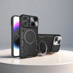 New Product Mixed Color Nano Mobile Phone Case for <b>iPhone</b> 16 Pro Back Case for <b>iPhone</b> 16/ 16 <b>Plus</b> with Ring Magnetic Phone Cover - Product Image 1