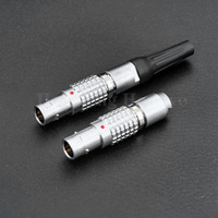 FGG.00.302.CLAD35Z 2 Pin Small 00B Series Push Pull Self-Locking Circular Connector Straight Plug