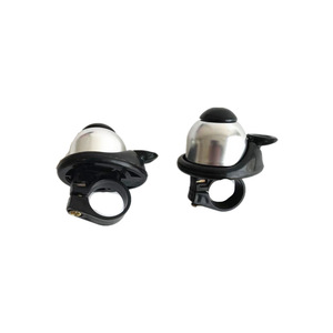 Sonnette de vélo en aluminium argenté et noir, son fort, accessoire de cyclisme, fixation sur guidon de VTT - Product Image 5