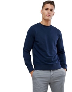 Haute qualité <span class=keywords><strong>6XL</strong></span> fentes latérales broderie personnalisée Logo poche coton doux hommes bleu marine à manches longues chemise <span class=keywords><strong>T</strong></span>-<span class=keywords><strong>shirt</strong></span> uni - Product Image 1