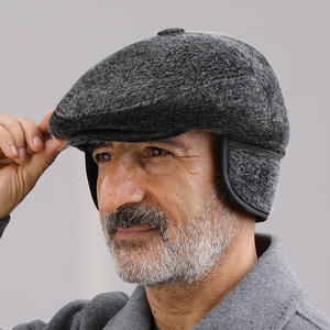 Gorro cálido de invierno para hombre con orejeras, gorro a prueba de viento para personas de mediana edad y mayores, otoño e invierno - Product Image 3
