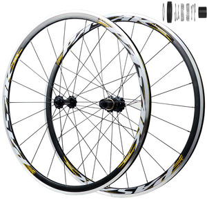 Jeu de roues de vélo de route <span class=keywords><strong>700c</strong></span>, frein V, roulement étanche QR, HG 11/12 vitesses, jantes en alliage d'aluminium, cliquet planétaire, clincher 12 vitesses - Product Image 4