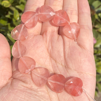 Perles cœur à facettes en pierre naturelle Agates colorées perles rondes entretoises en vrac pour la fabrication de bijoux accessoires de bracelet à bricoler soi-même