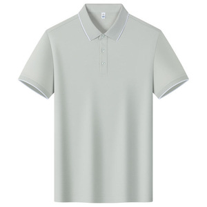 Camiseta Polo Promocional de 220g, Algodón, Cuello Camisero, Manga Corta, Ribete en Contraste, Uniformes de Trabajo de Verano, Logotipo Personalizable, Patrones de Letras - Product Image 3