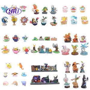 Pokemoned série gâteau Figure modèle Statue à collectionner cadeau poche monstre poupée Anime fête jouet ornement Pikachu évolution - Product Image 3