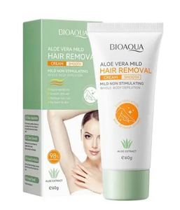 Crème Dépilatoire BIOAOUA à l'Aloe Vera, Non Irritante, Épilation Rapide du Corps Entier, Aisselles, Bras, Jambes et Zones Intimes B1 - Product Image 6
