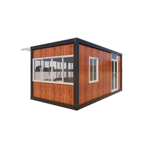 préfabriquée modulaire personnalisée Magasin conteneur Panneaux sandwich ignifuges portables paquet plat conteneur à vendre