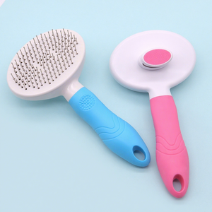 2026 OEM ODM Manufacturer Cat Dog <b>Pet</b> Hair Shedding Grooming Tools Self Cleaning One-Key Hair Removal Slicker <b>Brush</b> Eco-Friendly - Product Image 1
