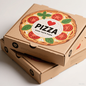 Carton <span class=keywords><strong>de</strong></span> papier jetable biodégradable <span class=keywords><strong>à</strong></span> <span class=keywords><strong>emporter</strong></span> emballage kraft boîte <span class=keywords><strong>à</strong></span> pizza personnalisée en pouces vente en gros - Product Image 5