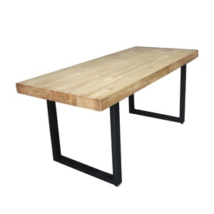 Bàn Ăn Gỗ Xoài Mộc Mạc Giá Rẻ Nhà Hàng Phật Sơn Shunde Bán Chạy - Product Image 1