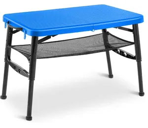 도매 현대 원래 자신의 특허 야외 접이식 테이블 플라스틱 텔레스코픽 의자 블랙 직사각형 접이식 피크닉 테이블