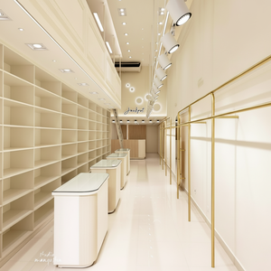 Stylish Gold Metal <b>Coat</b> <b>Rack</b> with Cantilevered Iron Mobile Hanger Multifunction Home Store Clothing and Bag Shelves - Product Image 1