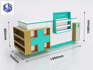 Espositore per Medicina Occidentale con Scaffale Ombreggiato, Vetrina Speciale per Medicina Cinese per Cliniche e Farmacie - Product Image 6
