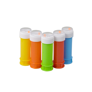 Bulles amusantes jouet jouets promotionnels personnalisés soufflant des bulles d'eau 50ML bouteille colorée bulle <span class=keywords><strong>jeu</strong></span> de plein air - Product Image 1
