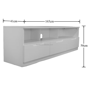 Meuble TV en bois blanc au design moderne, console TV, armoire de rangement, pour téléviseurs de <span class=keywords><strong>60</strong></span> à 64 pouces, écologique, multifonctionnel, durable, salon - Product Image 6