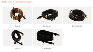 Système de pompe à chaleur avec échangeur de chaleur à serpentin coaxial tube dans tube - Product Image 5