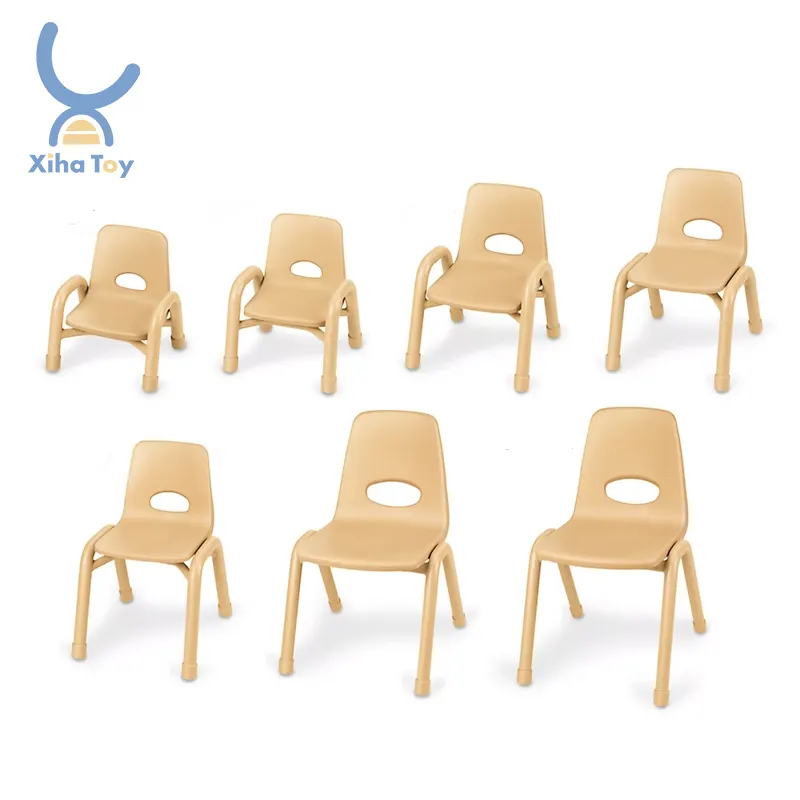 XIHA Good Quality Customized Wooden Stackable Bentwood Baby Kids Chair Furniture For Preschool Kindergarten Daycare Center