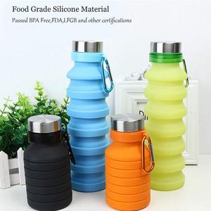 पोर्टेबल आउटडोर खेल और यात्रा सिलिकॉन तह पानी की बोतल के लिए नए उत्पाद विचार - Product Image 5