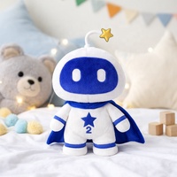 Personalisiertes Plüsch-Roboter-Spielzeug Weiches und Niedliches Plüschtier Maßgefertigte Großbestellungen Verfügbar Individuelles Plüschtier für Kinder