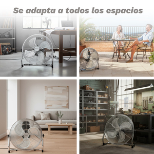 Ventilatore Industriale da Pavimento Grunkel 18 Pollici 100W 3 Velocità con Pale in Metallo - Product Image 4
