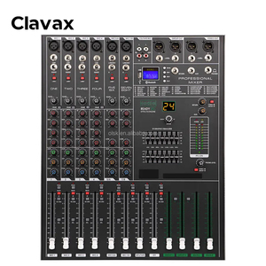 Clavax-Consola mezcladora de audio profesional, reproductor de DJ con 8 canales, USB, <span class=keywords><strong>Bluetooth</strong></span>, alimentación fantasma independiente, MP3, diente azul, 2, 2, 1, 2, 2, 2, 2 - Product Image 1