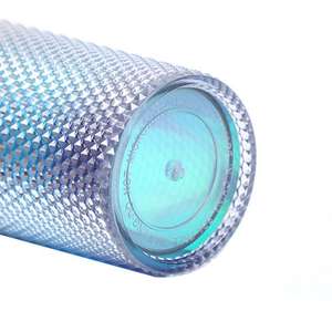 Gobelet en plastique à double paroi de 700ml à large bouche Gobelet de camping à main réutilisable avec paille - Product Image 2