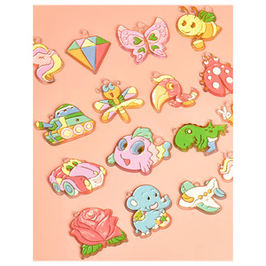 No-Bake DIY Résine Peinture Accessoire À La Main En Plastique Jouet Pendentif avec Coloriage Moule pour Enfants de Tous Sexe - Product Image 1