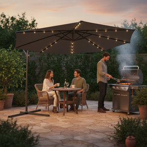 Parasol solaire d'été pour extérieur, jardin, patio, plage, LED étanche, résistant, 2m, 2,5m, 3m - Product Image 3