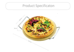 Accessoires de cuisine faciles à nettoyer, résistants à la corrosion, ensemble de pierres à pizza en cordiérite portable pour <span class=keywords><strong>barbecue</strong></span> et grillades en plein air - Product Image 5