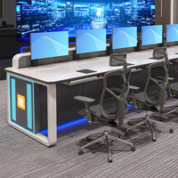 Poste de travail modulaire moderne pour bureau, nouvelles consoles informatiques pour salle de contrôle en Chine, nouvelle solution de console pour centre de contrôle