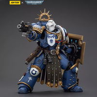 Figura de Acción Coleccionable JOYTOY Warhammer: Ultramarines Horus Torvald con Espada Mágica, Escudo de Tormenta y Pistola Bolt